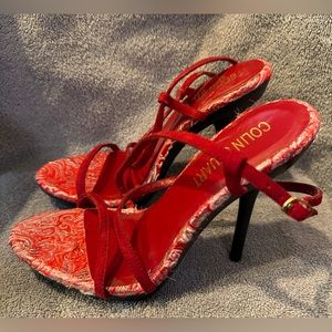 Colin Stuart Women’s strap red heels